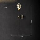 GobekUsa Crystal Stone Designer LED Wall Sconce for Bedroom and Corridor