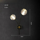 GobekUsa Crystal Stone Designer LED Wall Sconce for Bedroom and Corridor