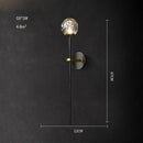 GobekUsa Crystal Stone Designer LED Wall Sconce for Bedroom and Corridor