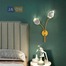 GobekUsa Crystal Stone Designer LED Wall Sconce for Bedroom and Corridor