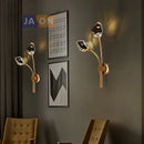 GobekUsa Crystal Stone Designer LED Wall Sconce for Bedroom and Corridor