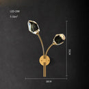 GobekUsa Crystal Stone Designer LED Wall Sconce for Bedroom and Corridor