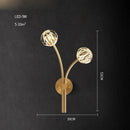 GobekUsa Crystal Stone Designer LED Wall Sconce for Bedroom and Corridor