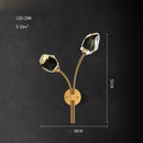 GobekUsa Crystal Stone Designer LED Wall Sconce for Bedroom and Corridor