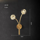 GobekUsa Crystal Stone Designer LED Wall Sconce for Bedroom and Corridor