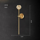 GobekUsa Crystal Stone Designer LED Wall Sconce for Bedroom and Corridor