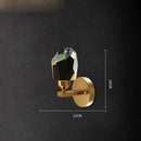 GobekUsa Crystal Stone Designer LED Wall Sconce for Bedroom and Corridor