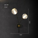 GobekUsa Crystal Stone Designer LED Wall Sconce for Bedroom and Corridor
