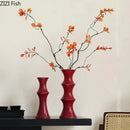 GobekUsa Bamboo Shape Ceramic Vase: Table Decoration & Floral Arrangement in Room