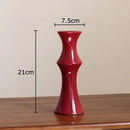 GobekUsa Bamboo Shape Ceramic Vase: Table Decoration & Floral Arrangement in Room