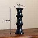 GobekUsa Bamboo Shape Ceramic Vase: Table Decoration & Floral Arrangement in Room
