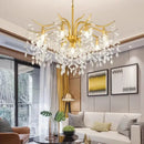GobekUsa Elegant Black Crystal Chandelier for Living Dining Bedroom Kitchen