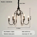 GobekUsa Elegant Black Crystal Chandelier Pendant Light for Living Room