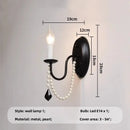 GobekUsa Elegant Black Crystal Chandelier Pendant Light for Living Room