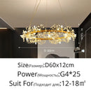 GobekUsa Dandelion Flower Chandelier LED Lamp for Living Room Bedroom Restaurant Bouquet Decor