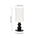 Elegant black goblet glass coffee cup set dining room drinkware by Decorbites