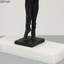 GobekUsa Golden Ballerina Sculpture Desk Ornament Aesthetic Room Decor Figure