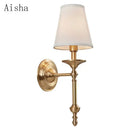 GobekUsa Black/Gold Wall Lamp: Luxury Living Room Bedroom Staircase Light
