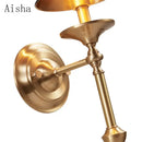 GobekUsa Black/Gold Wall Lamp: Luxury Living Room Bedroom Staircase Light