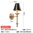 GobekUsa Black/Gold Wall Lamp: Luxury Living Room Bedroom Staircase Light