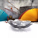 GobekUsa Elegant Flower Glass Plate Dinner Pearl Fruit Snack Jewelry Trinket Dish