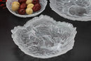 GobekUsa Elegant Flower Glass Plate Dinner Pearl Fruit Snack Jewelry Trinket Dish