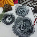 GobekUsa Elegant Flower Glass Plate Dinner Pearl Fruit Snack Jewelry Trinket Dish