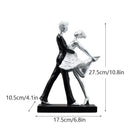 GobekUsa Ballet Dance Girl Double Statue for Home Decor and Desktop Accessories