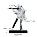 GobekUsa Ballet Dance Girl Double Statue for Home Decor and Desktop Accessories