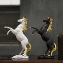 GobekUsa Golden Horse Animal Sculpture for Home Decor and Office Desk crafted Figurine