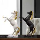 GobekUsa Golden Horse Animal Sculpture for Home Decor and Office Desk crafted Figurine
