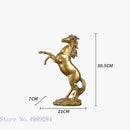 GobekUsa Golden Horse Animal Sculpture for Home Decor and Office Desk crafted Figurine