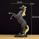 GobekUsa Golden Horse Animal Sculpture for Home Decor and Office Desk crafted Figurine
