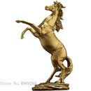 GobekUsa Golden Horse Animal Sculpture for Home Decor and Office Desk crafted Figurine