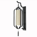 Elegant black wrought iron wall sconce lamp with tassel bedroom light by Decorbites