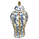 GobekUsa Blue Glazed Ceramic General Vase Handicrafts Flower Vase Ginger Jar