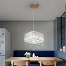 GobekUsa Crystal LED Pendant Light for Kitchen Dining Living Room
