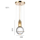 GobekUsa Crystal Ball LED Pendant Lights - American Design for Indoor Lighting