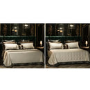 GobekUsa 200S Embroidery Egyptian Cotton Bedding Set - Queen King Linens