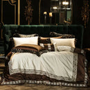 GobekUsa 200S Embroidery Egyptian Cotton Bedding Set - Queen King Linens