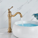 GobekUsa Brushed Nickel Single Handle Bathroom Sink Faucet Swivel Spout Mixer Tap