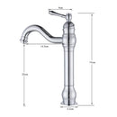 GobekUsa Brushed Nickel Single Handle Bathroom Sink Faucet Swivel Spout Mixer Tap