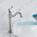 GobekUsa Brushed Nickel Single Handle Bathroom Sink Faucet Swivel Spout Mixer Tap