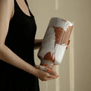 GobekUsa Calacatta Red Marble Vase for Home Decor