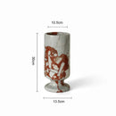 GobekUsa Calacatta Red Marble Vase for Home Decor