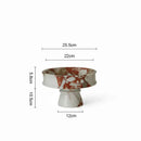 GobekUsa Calacatta Red Marble Vase for Home Decor