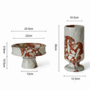 GobekUsa Calacatta Red Marble Vase for Home Decor