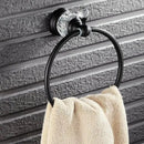 Elegant chrome crystal towel holder bathroom wall rack by Decorbites