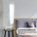 GobekUsa Elegant Column Floor Lamp with Rice Paper Shade for Living Room