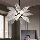 GobekUsa Elegant Copper Chandelier Light for Kitchen Dining Living Room - Modern Luxury Crystal Lamp